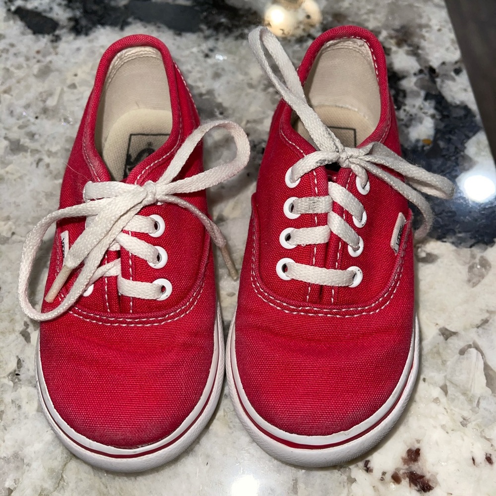 Vans Red Toddler Size 8